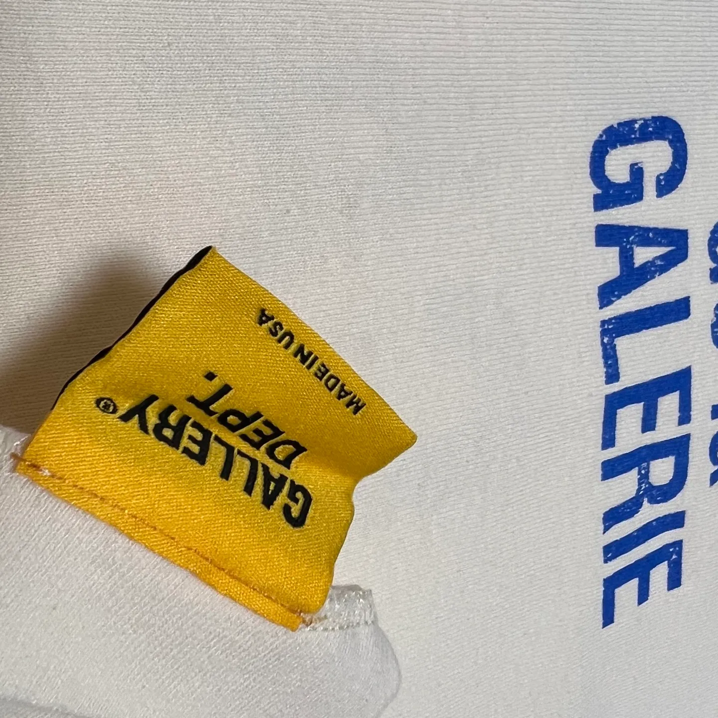 GALLERY DEPT. FRENCH TEE/CREAM/BLUE Cream French Blue LOGO Short Sleeve Cream S-XL Ready-to-wear Asso special piece dyeing Heavy washing water printing and distressing treatment Proper tube-woven fabric without side seams Unusual open-width version Original development Complete accessories/matching Details in place